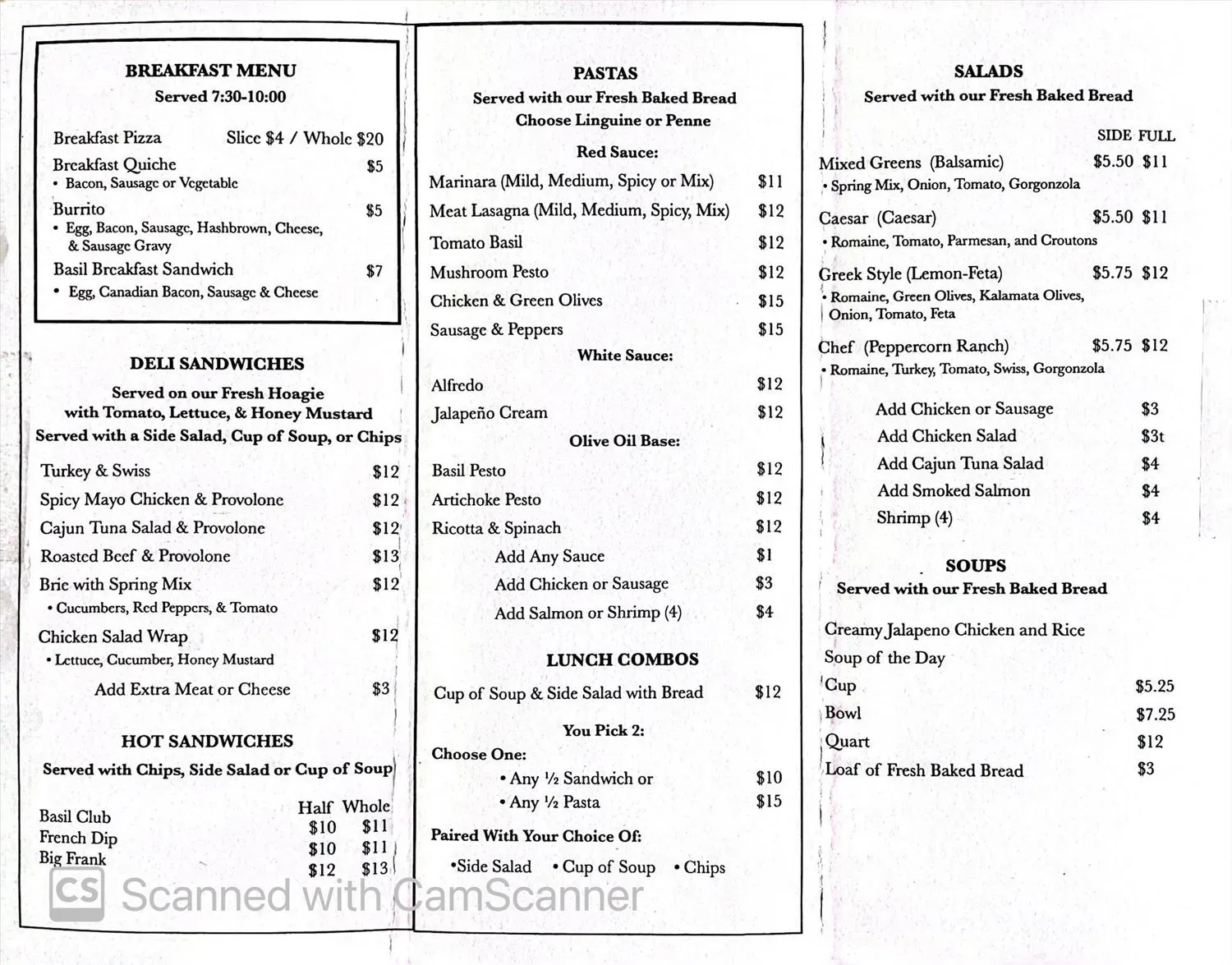 Menu 2