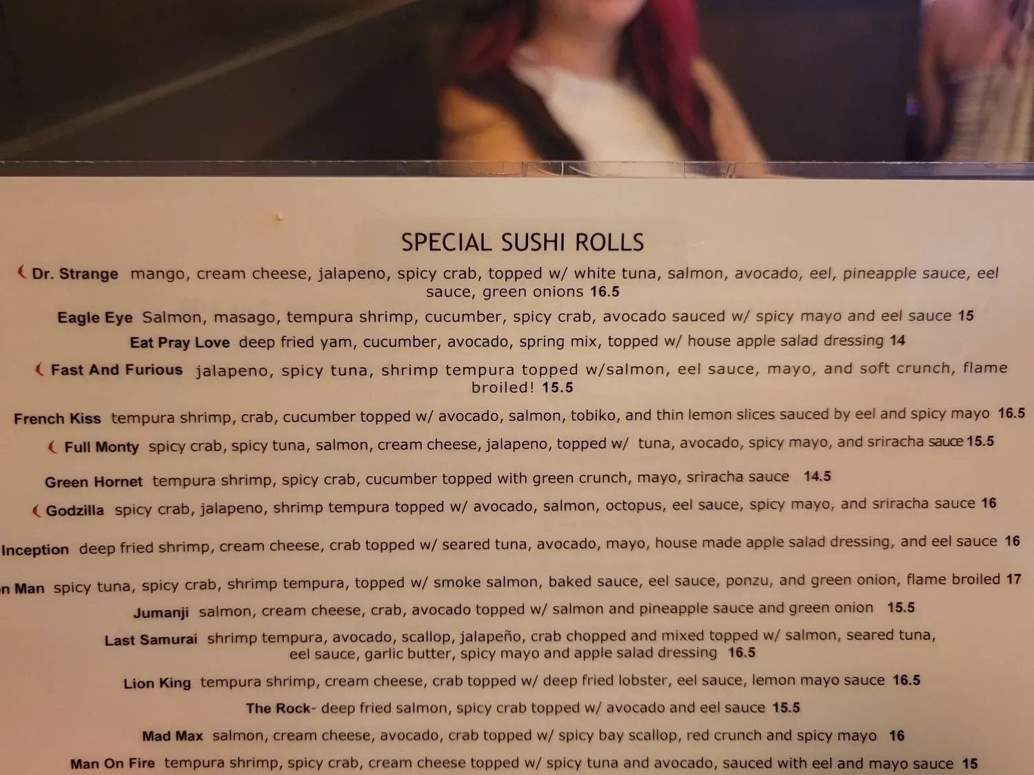 Menu 5