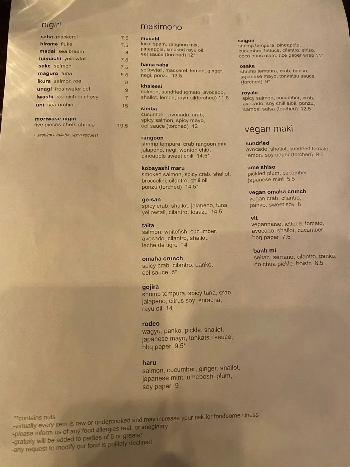 Menu 2