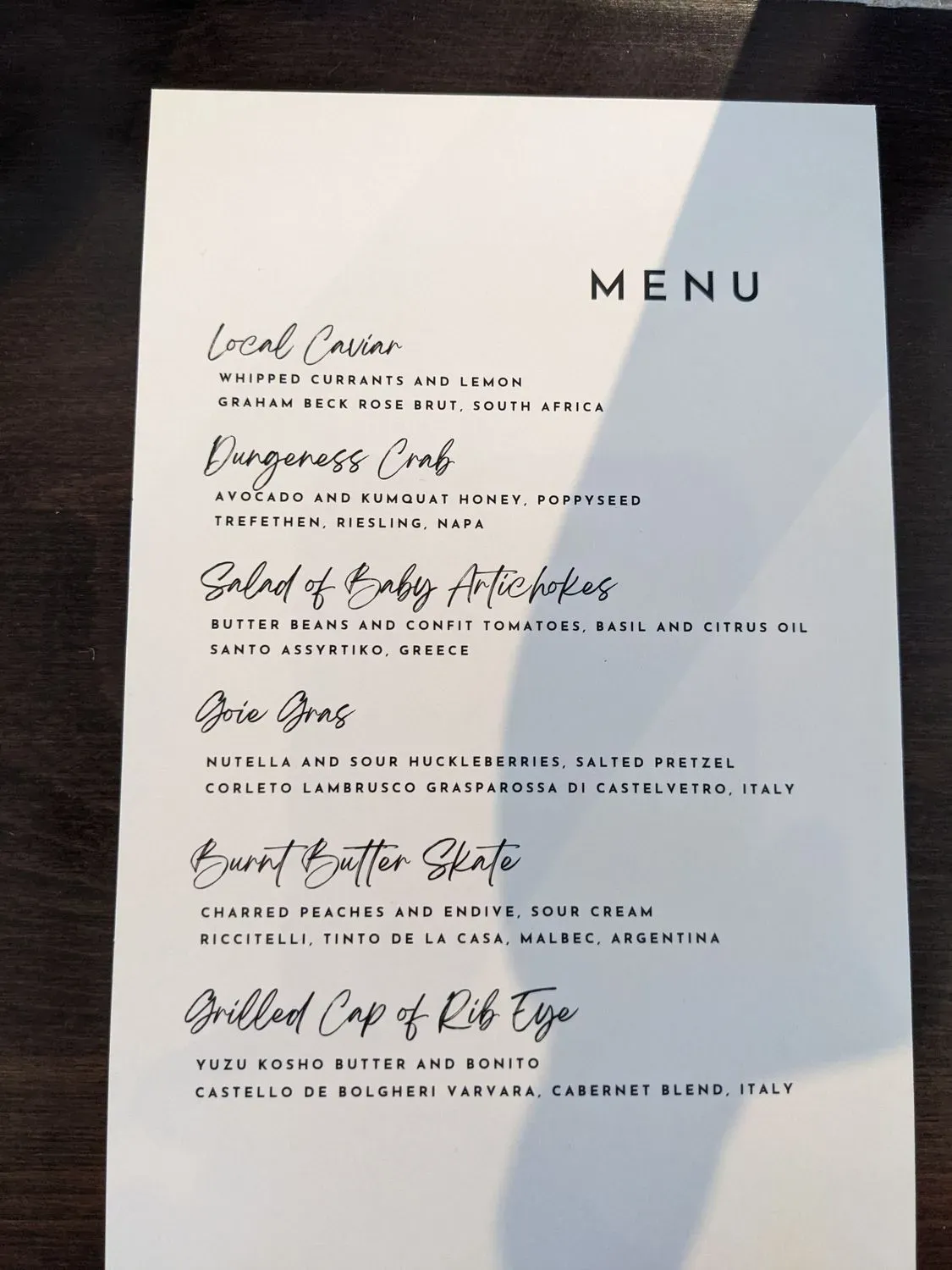 Menu 4