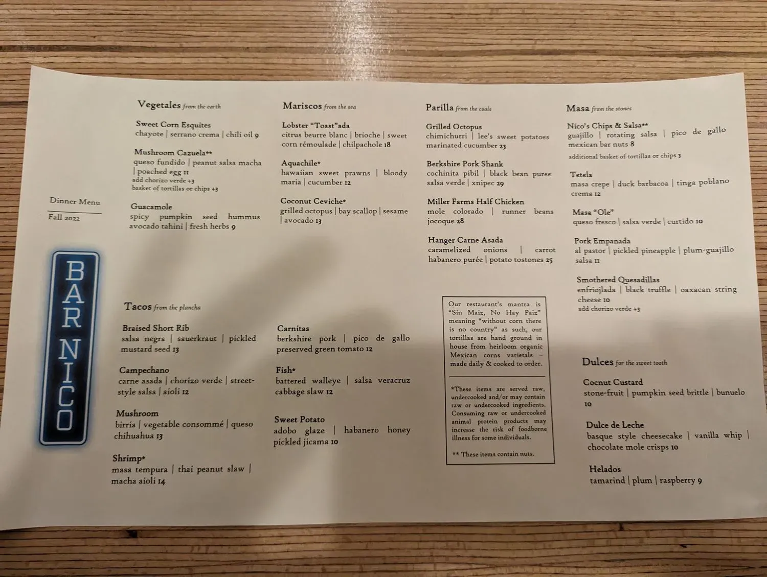 Menu 6