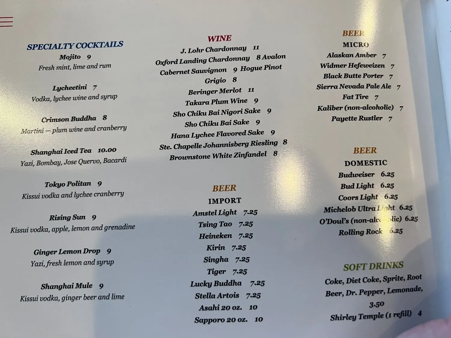 Menu 6