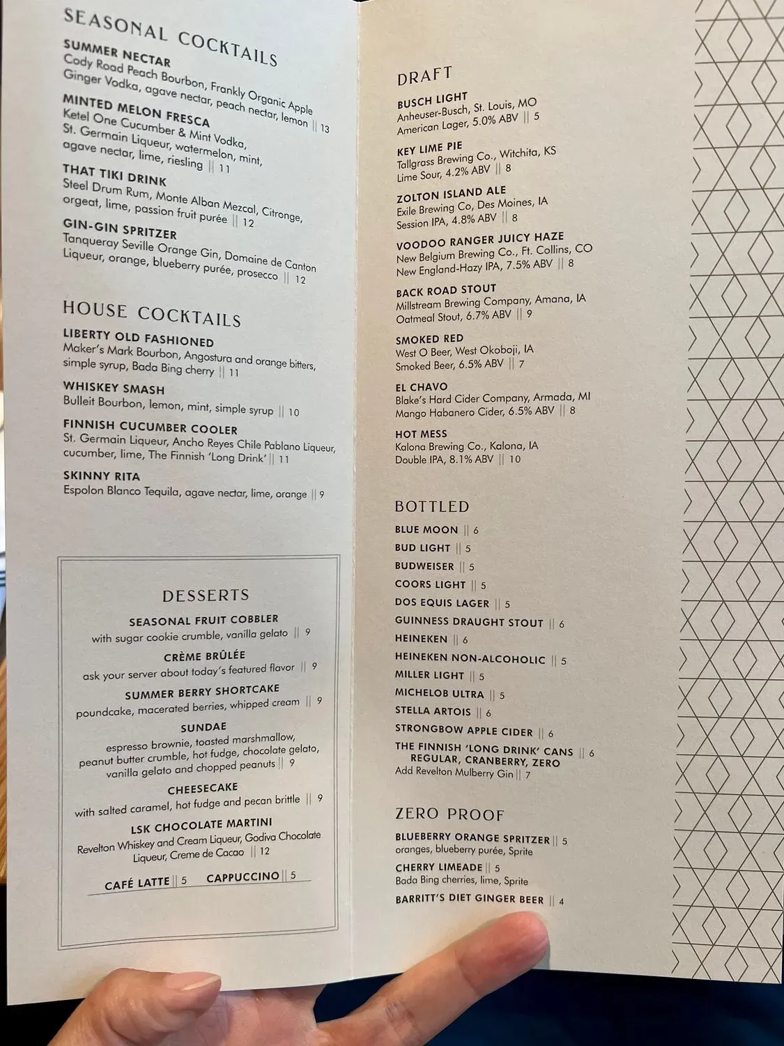 Liberty Street Kitchen Menu - Updated October 2025