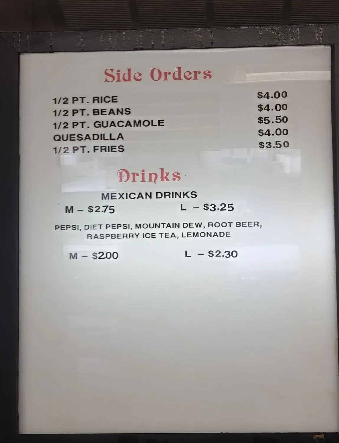 Menu 3