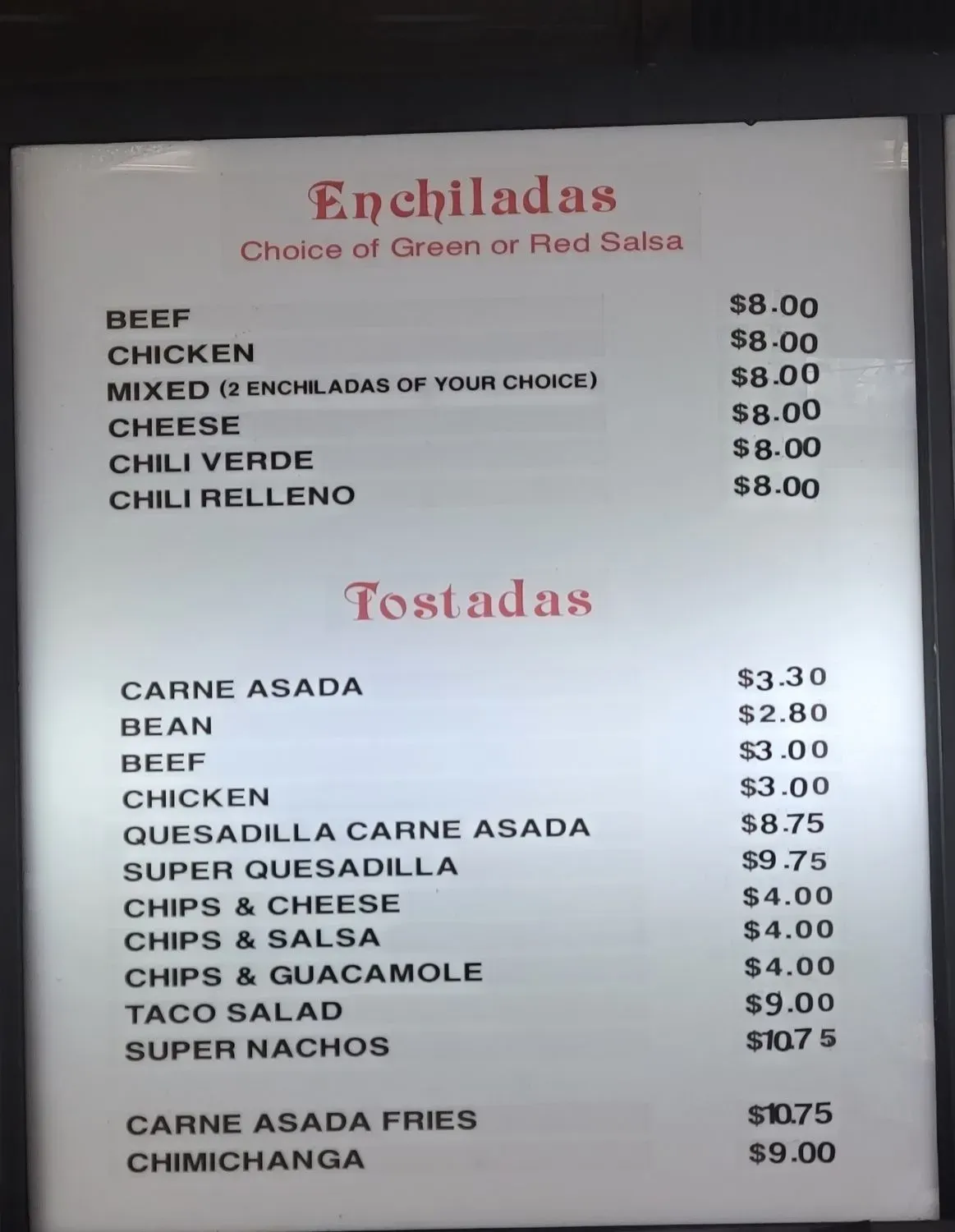 Menu 1