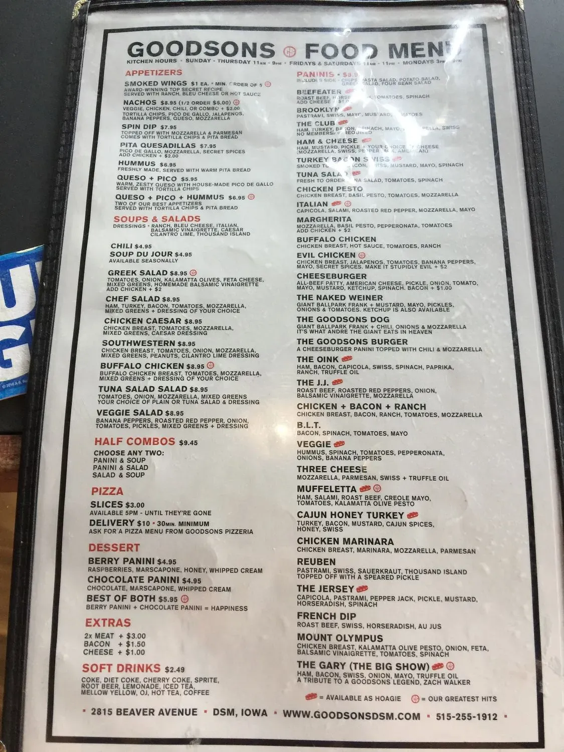 Menu 5