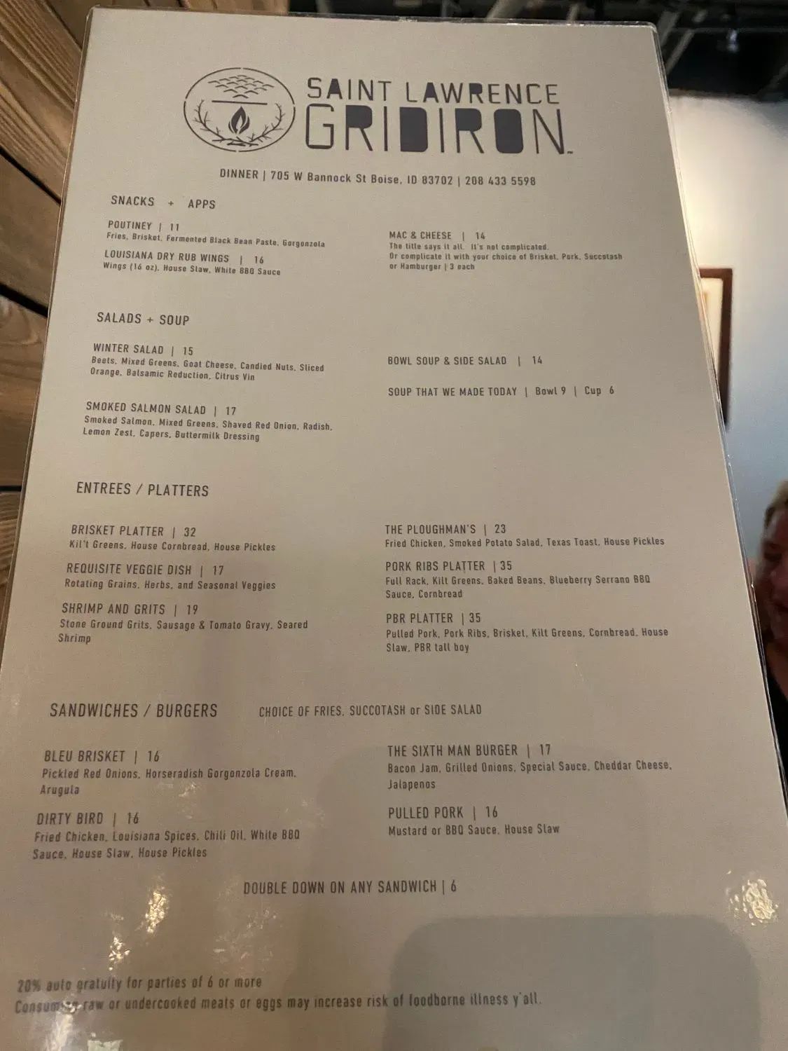 Menu 5