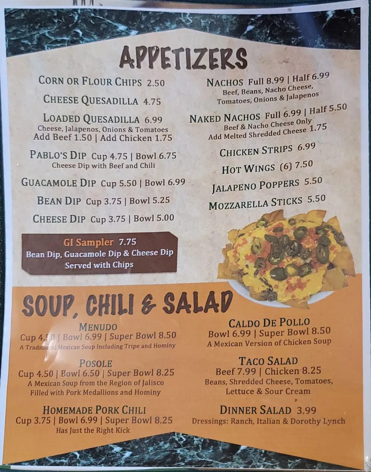 Menu 1