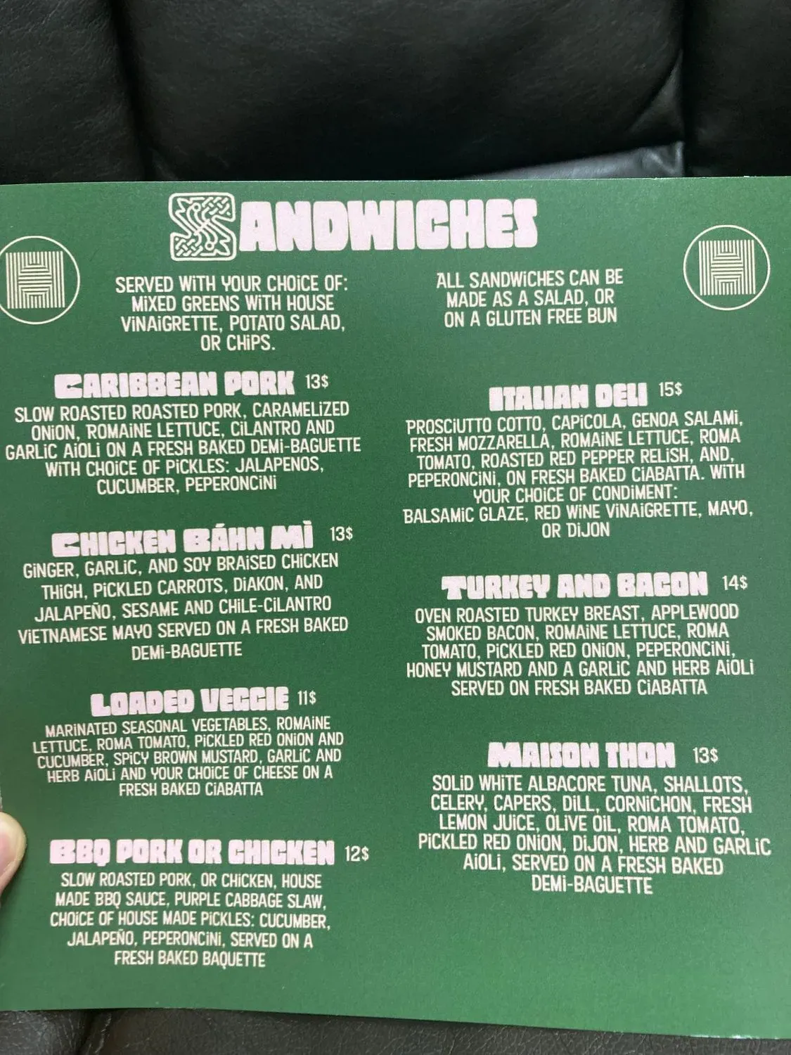 Menu 2