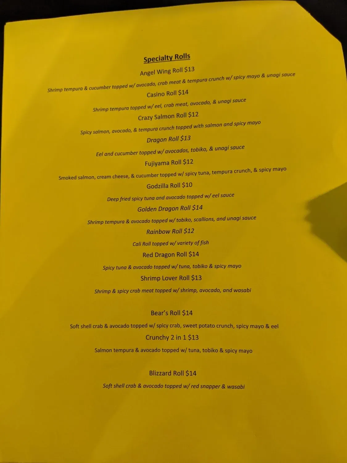 Menu 4