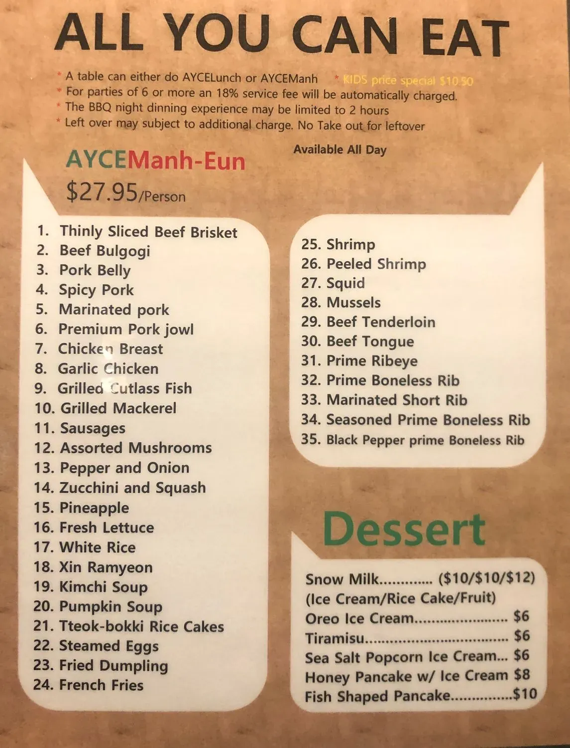 Menu 5