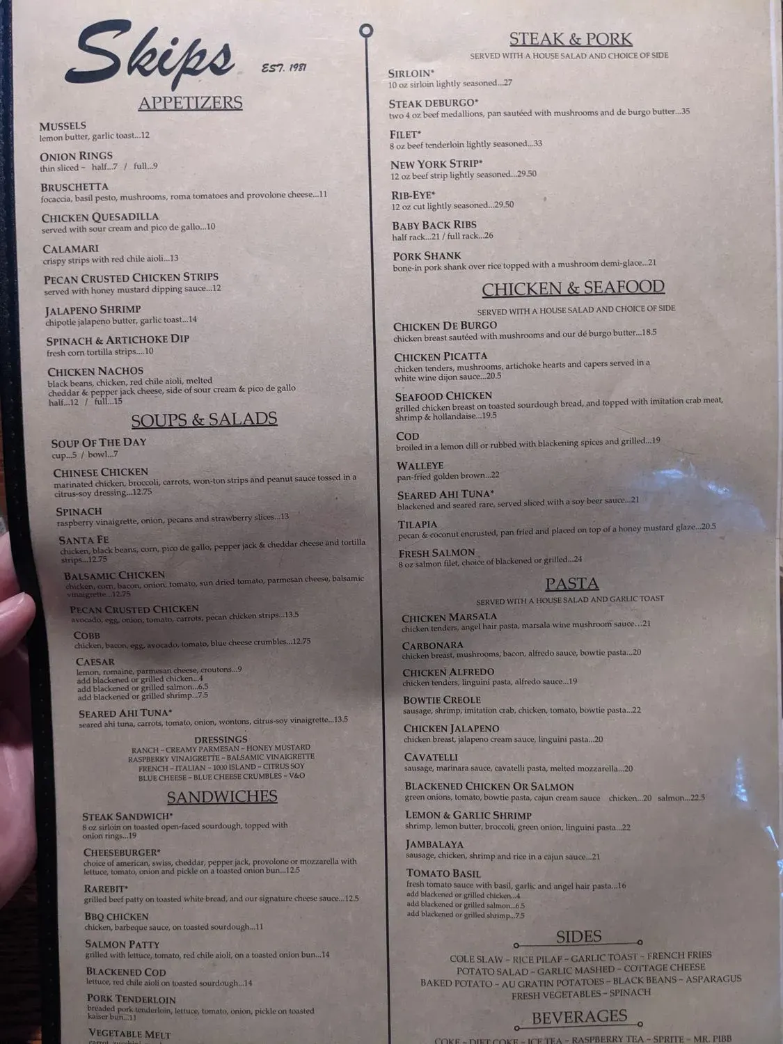 Menu 5