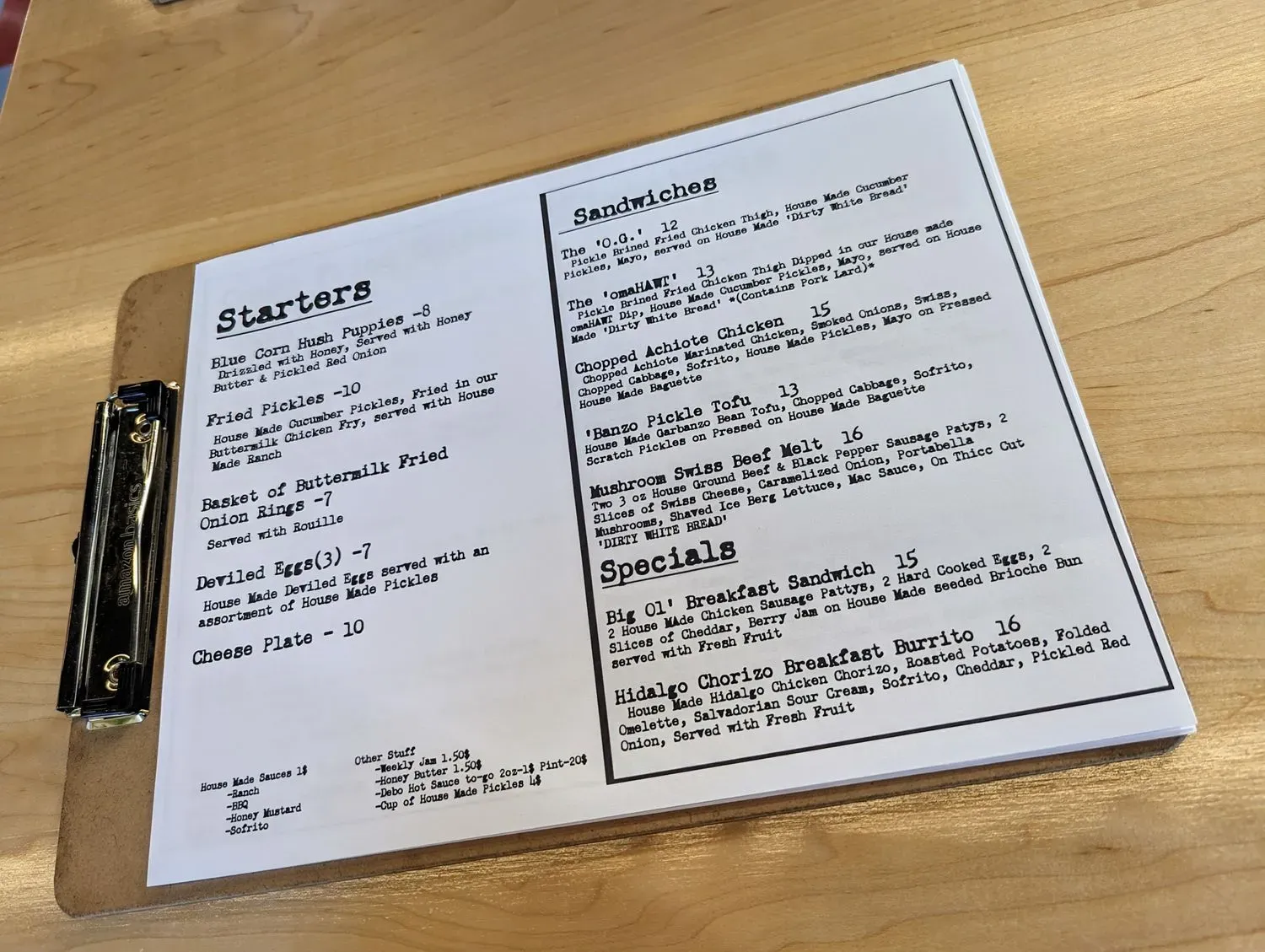 Menu 6