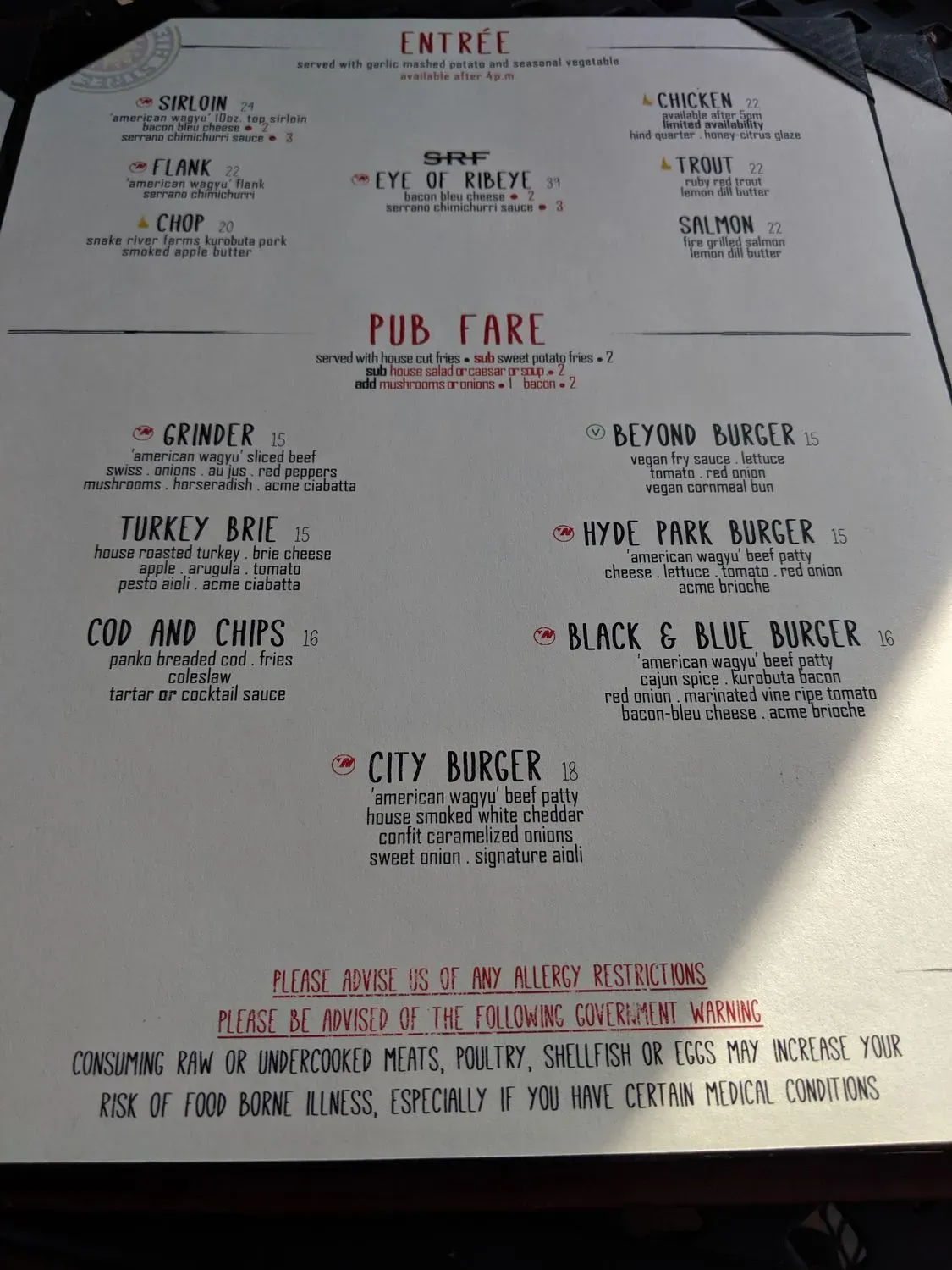 Menu 6