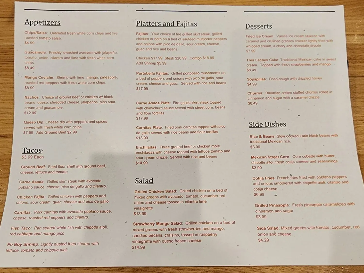 Menu 1