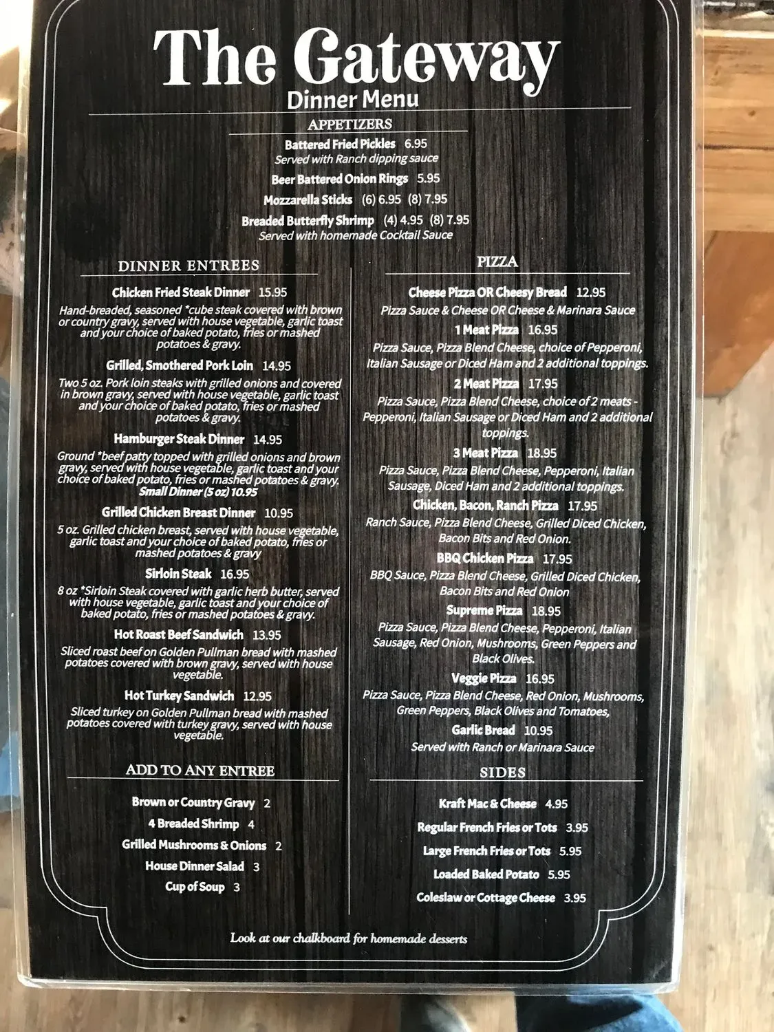 The Gateway Menu - Updated October 2025