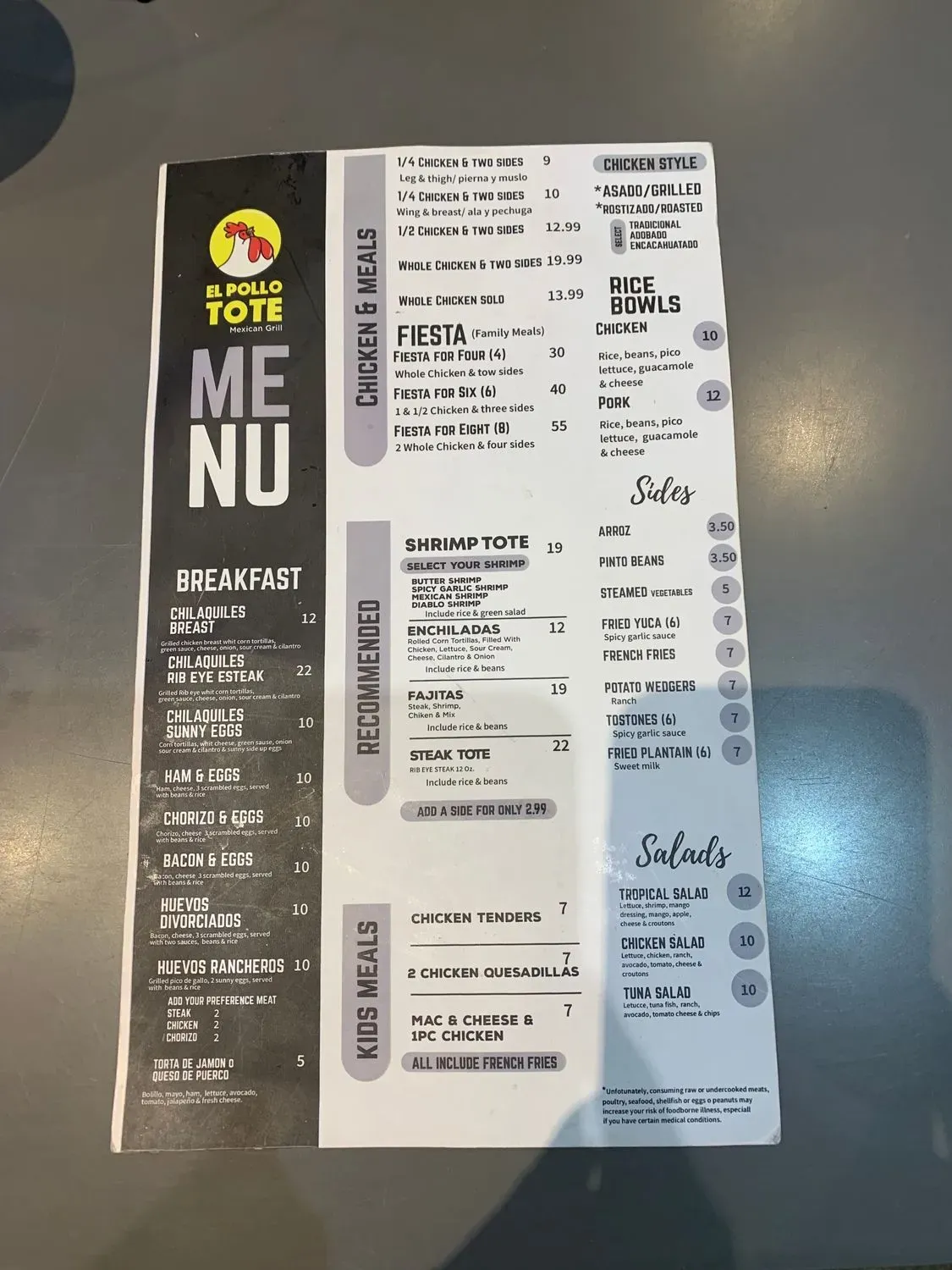 Menu 4