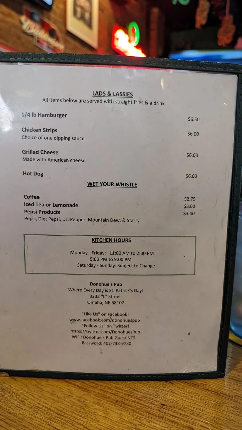 Menu 1