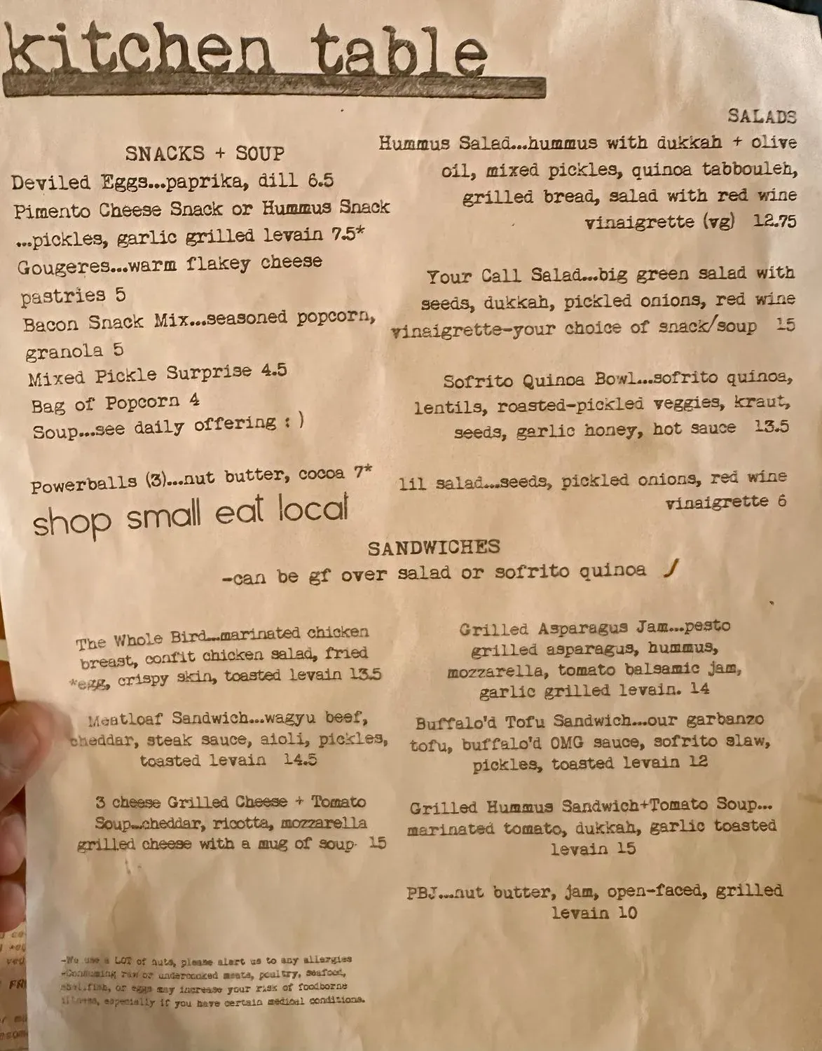 Menu 5