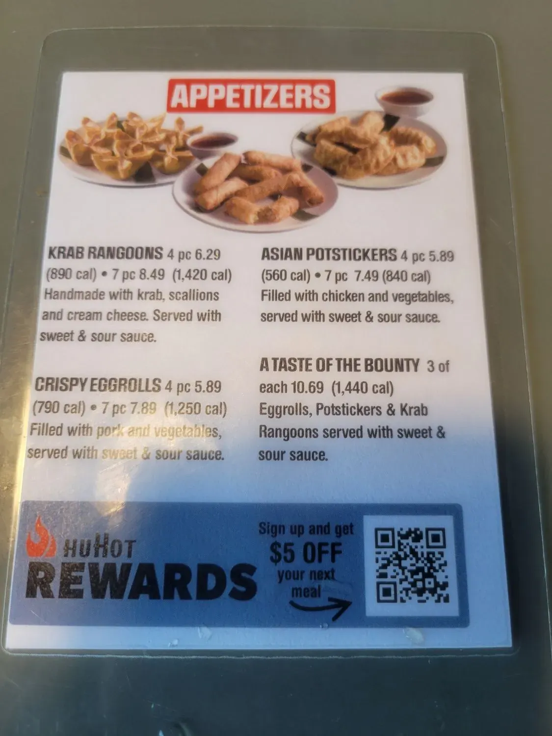 HuHot Mongolian Grill Menu - Updated October 2025