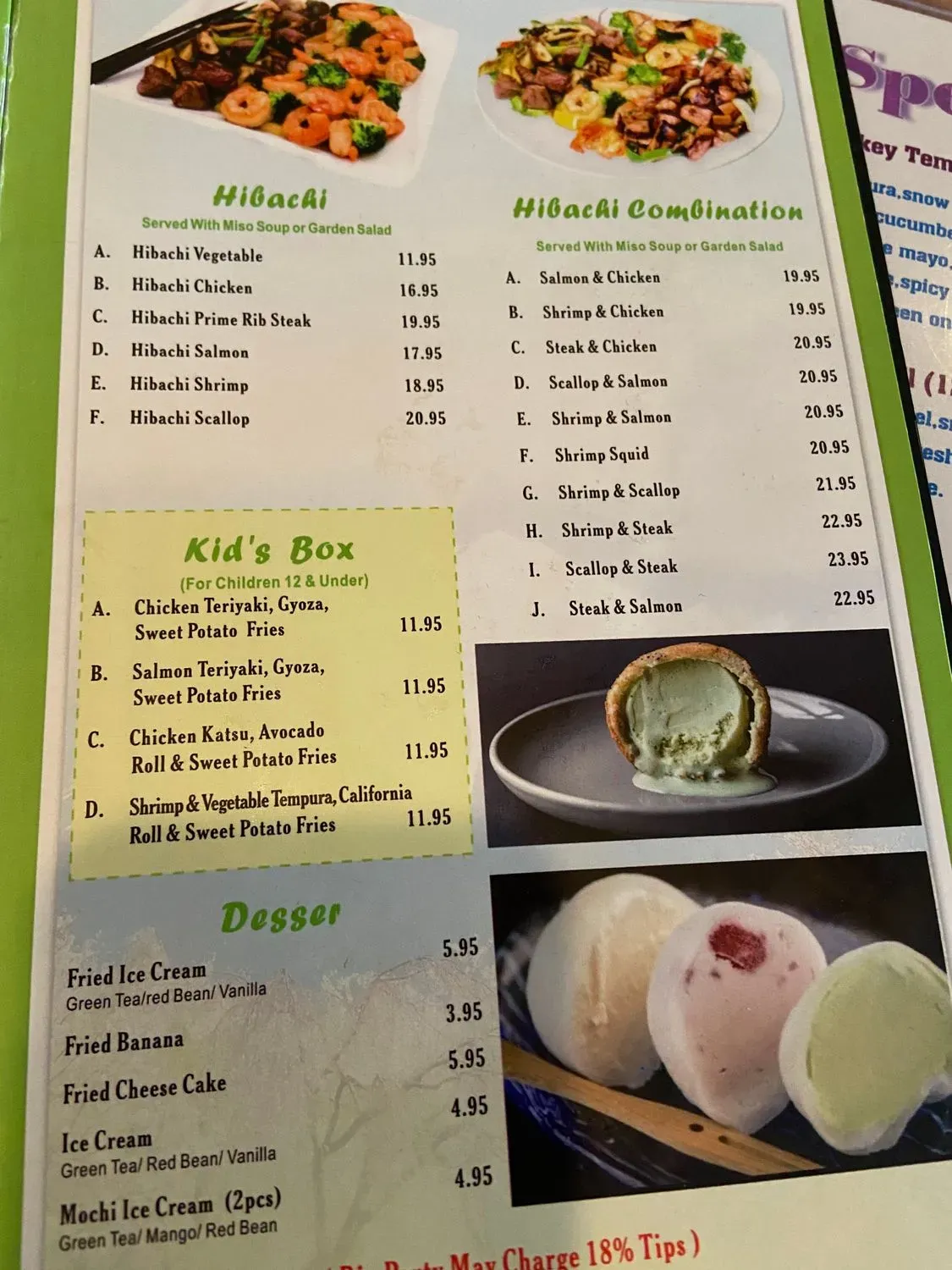 Menu 6