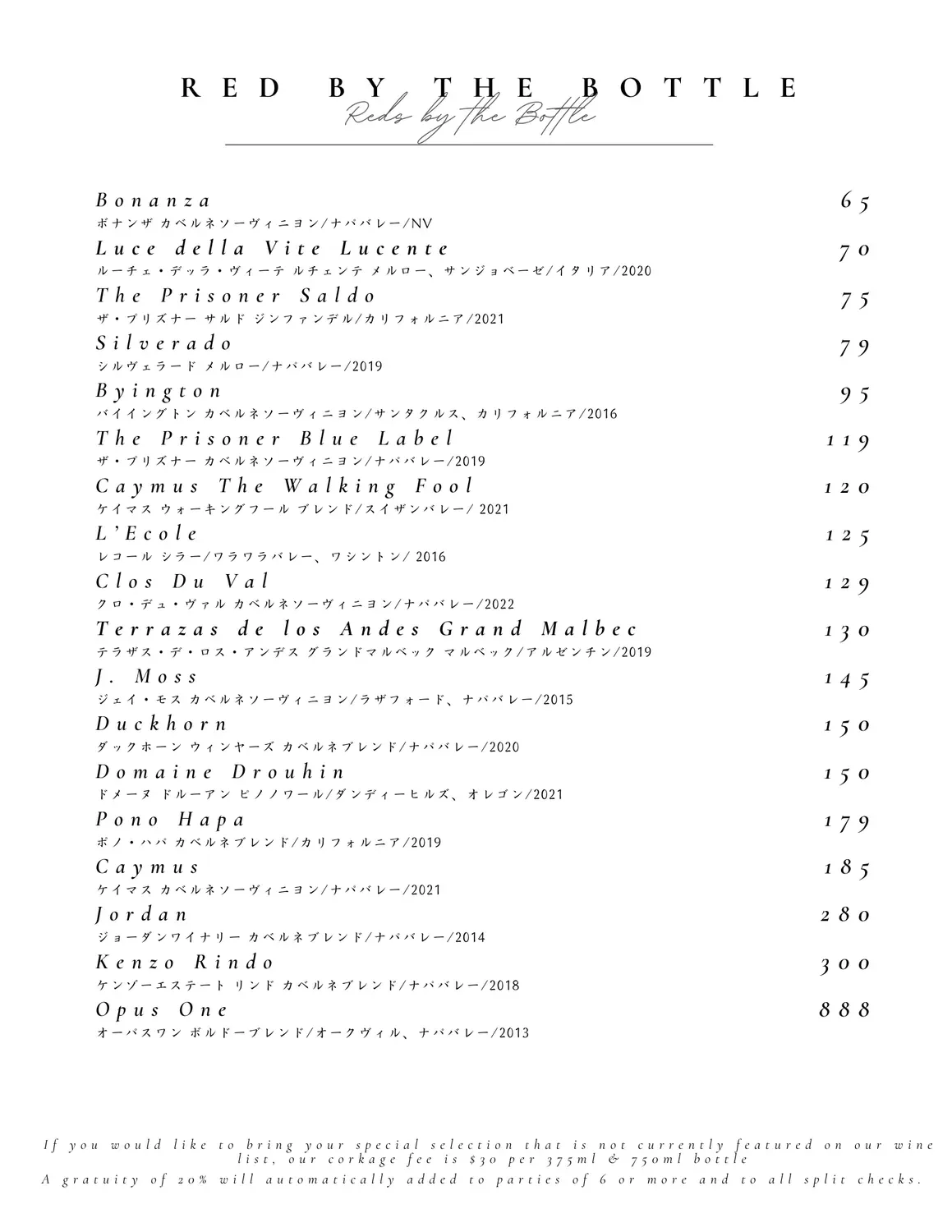 Menu 2