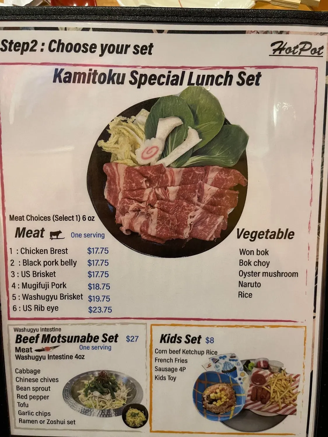 Menu 5