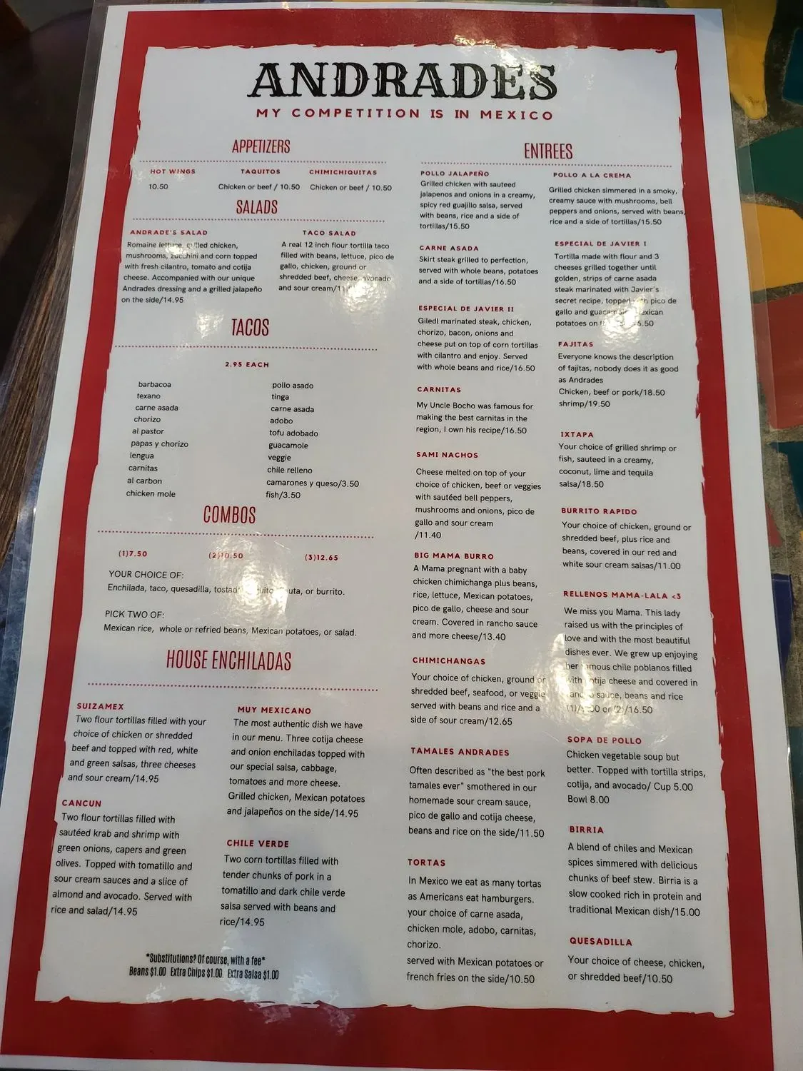 Menu 2