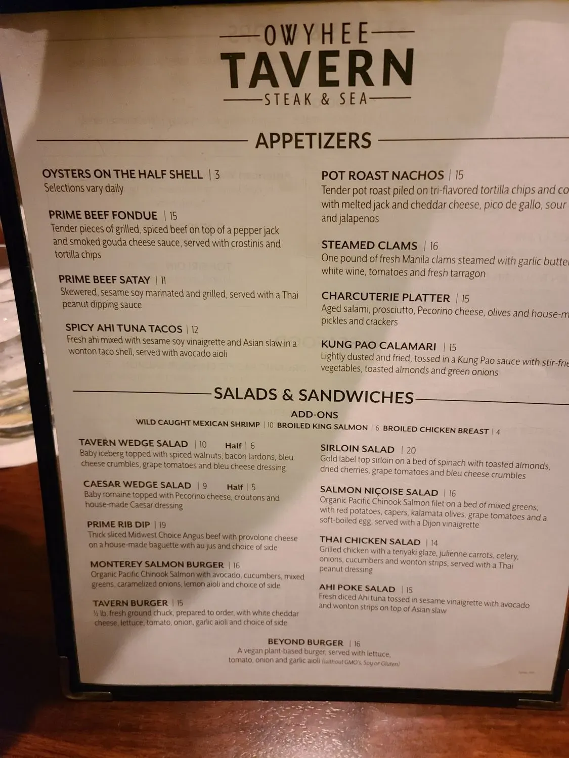 Menu 3