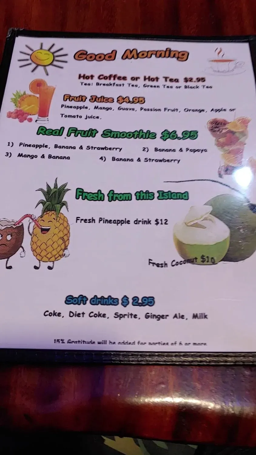 Menu 5