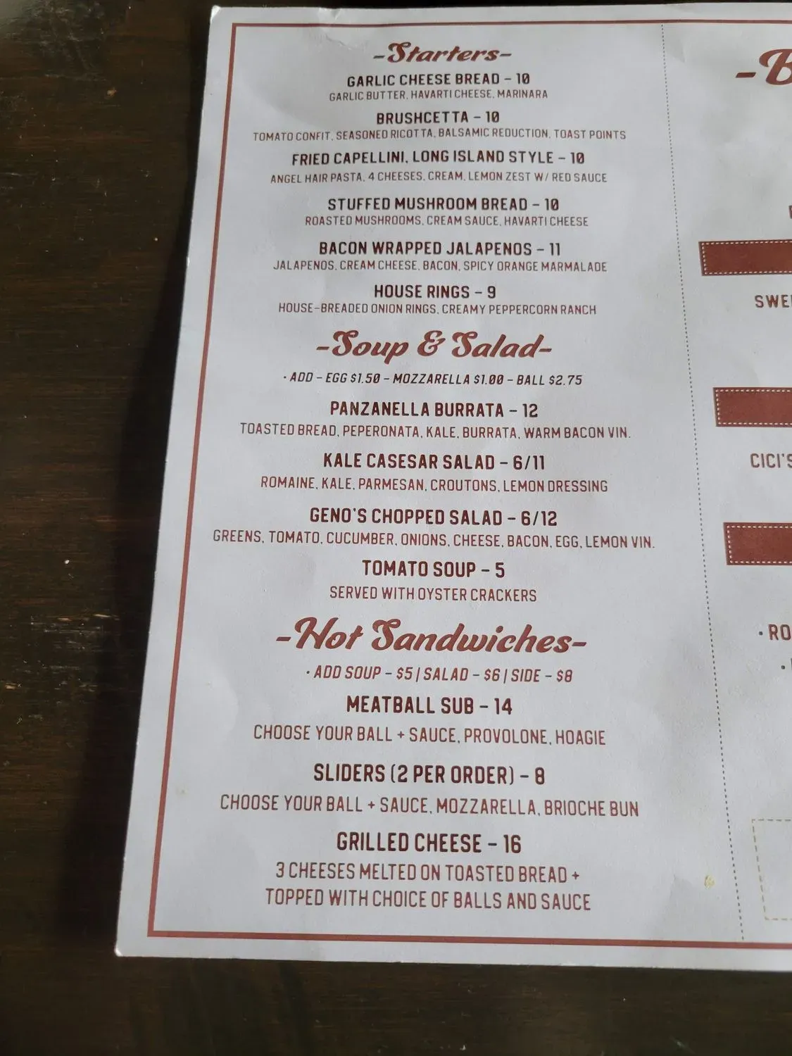 Menu 4