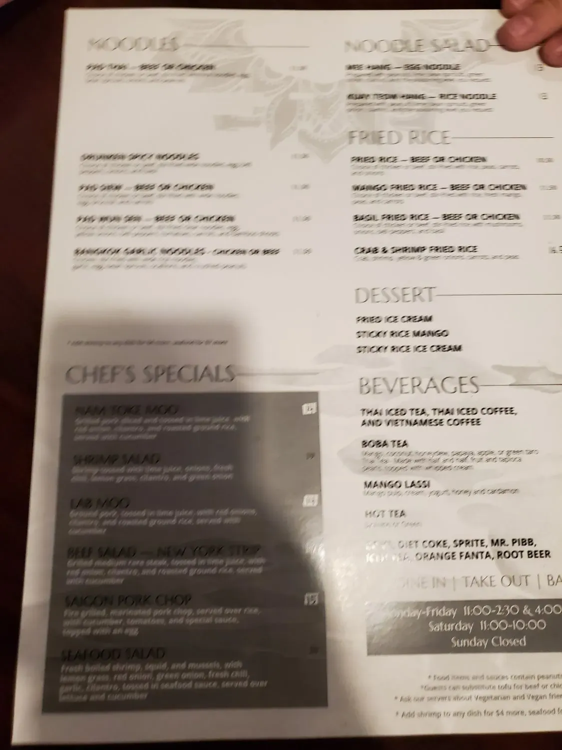 Menu 5