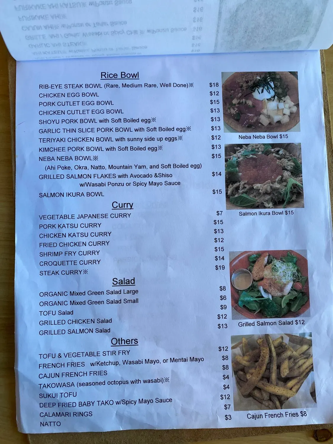 Menu 5