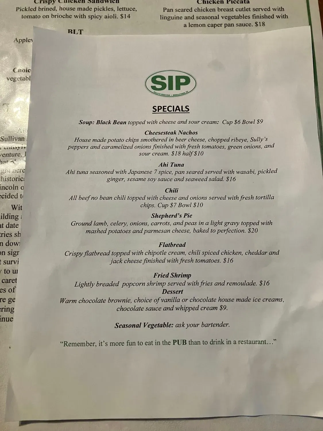 Menu 4