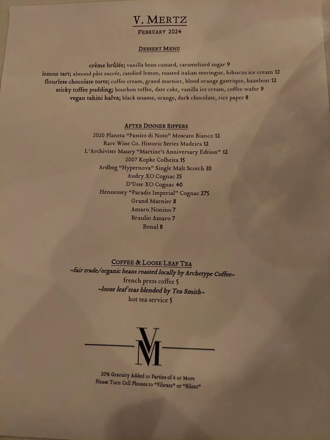 Menu 6