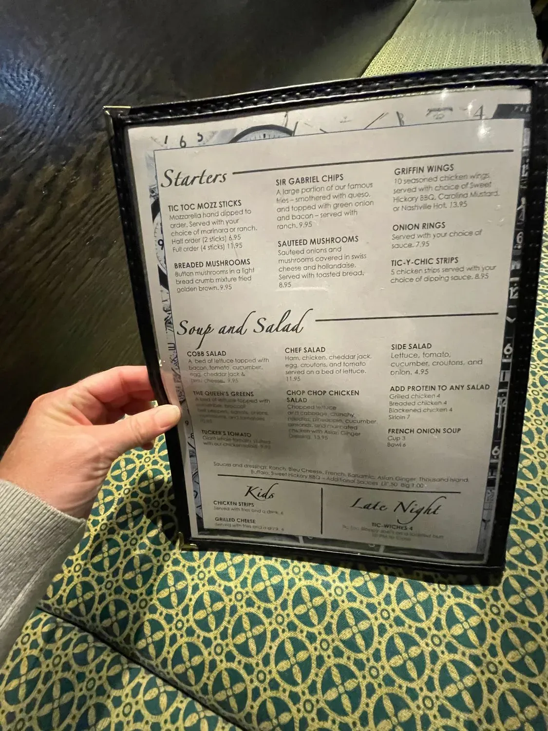 Menu 5