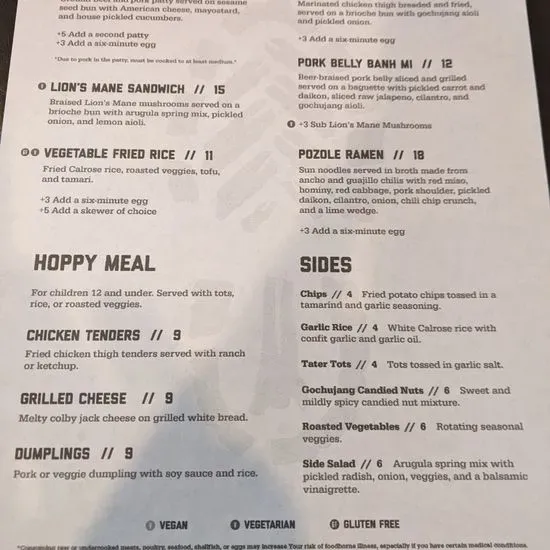 Menu 2