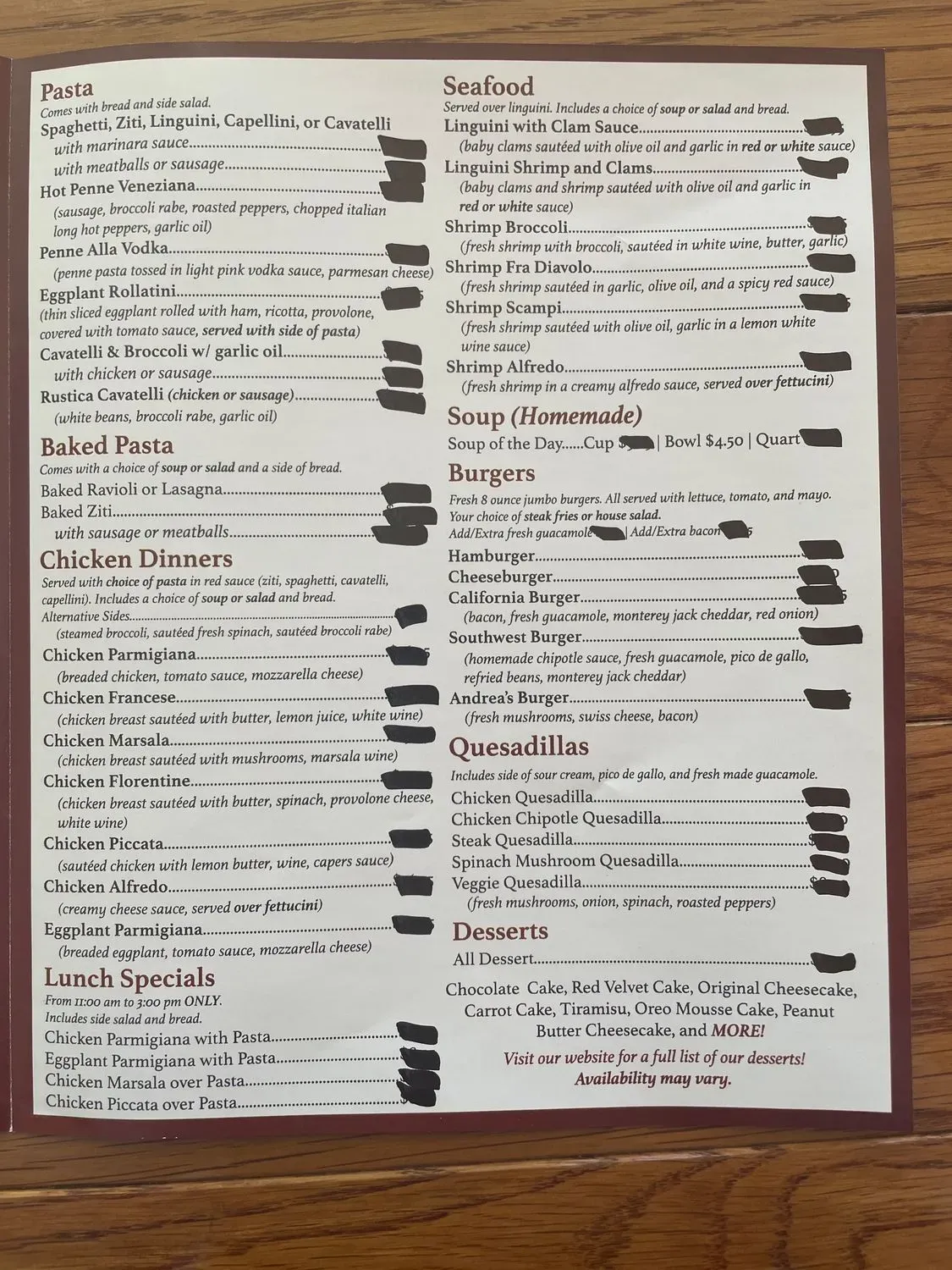 Menu 1