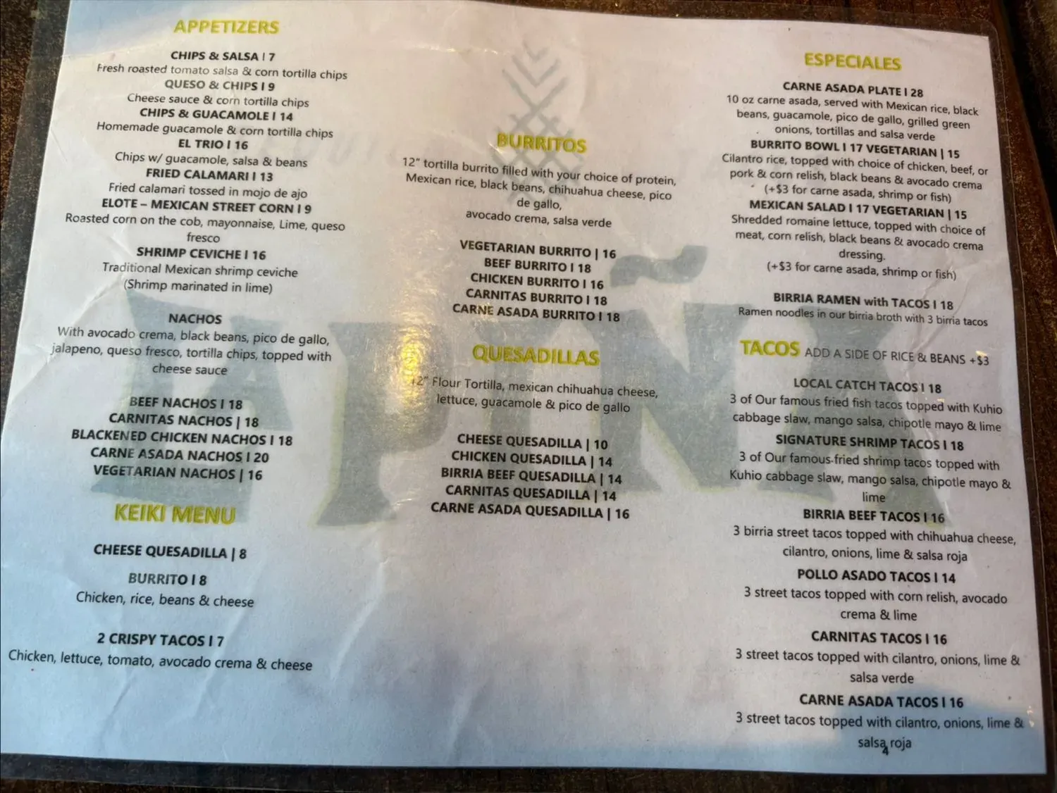 Menu 3