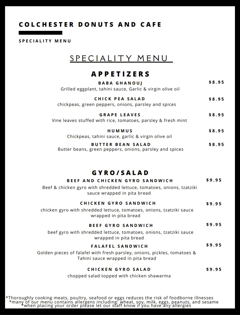 Menu 2