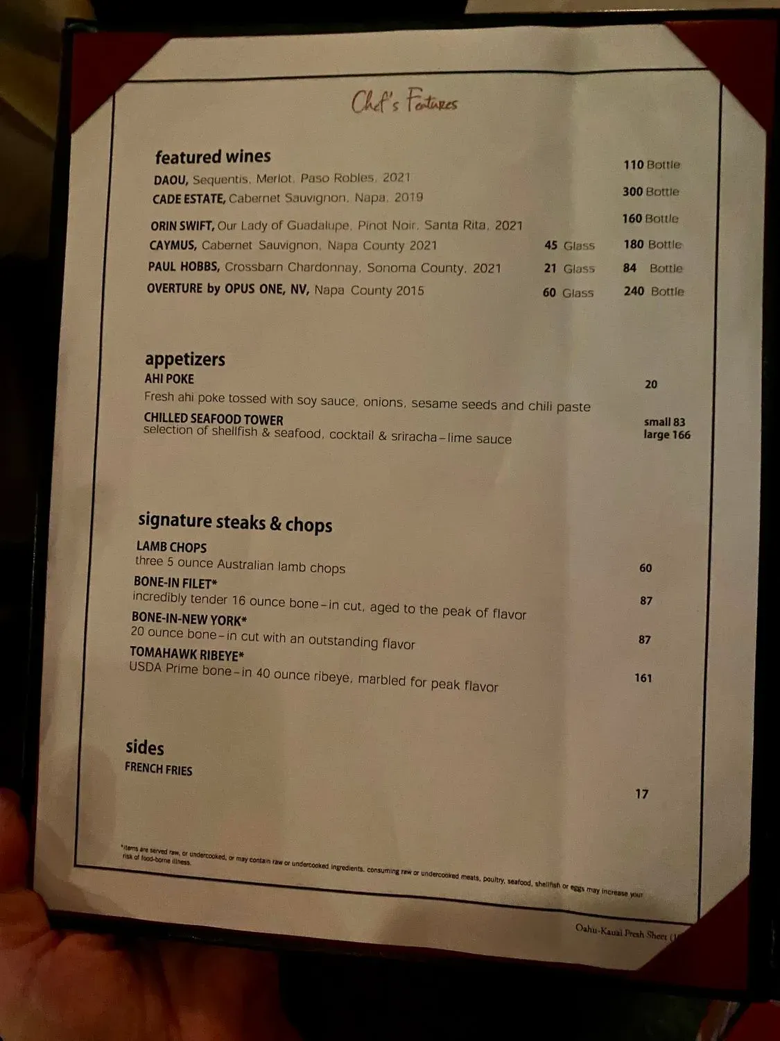 Menu 4