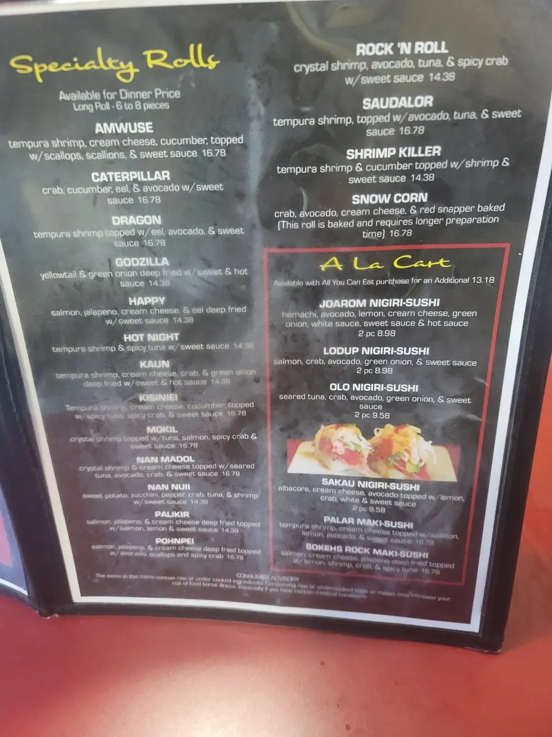 Menu 2