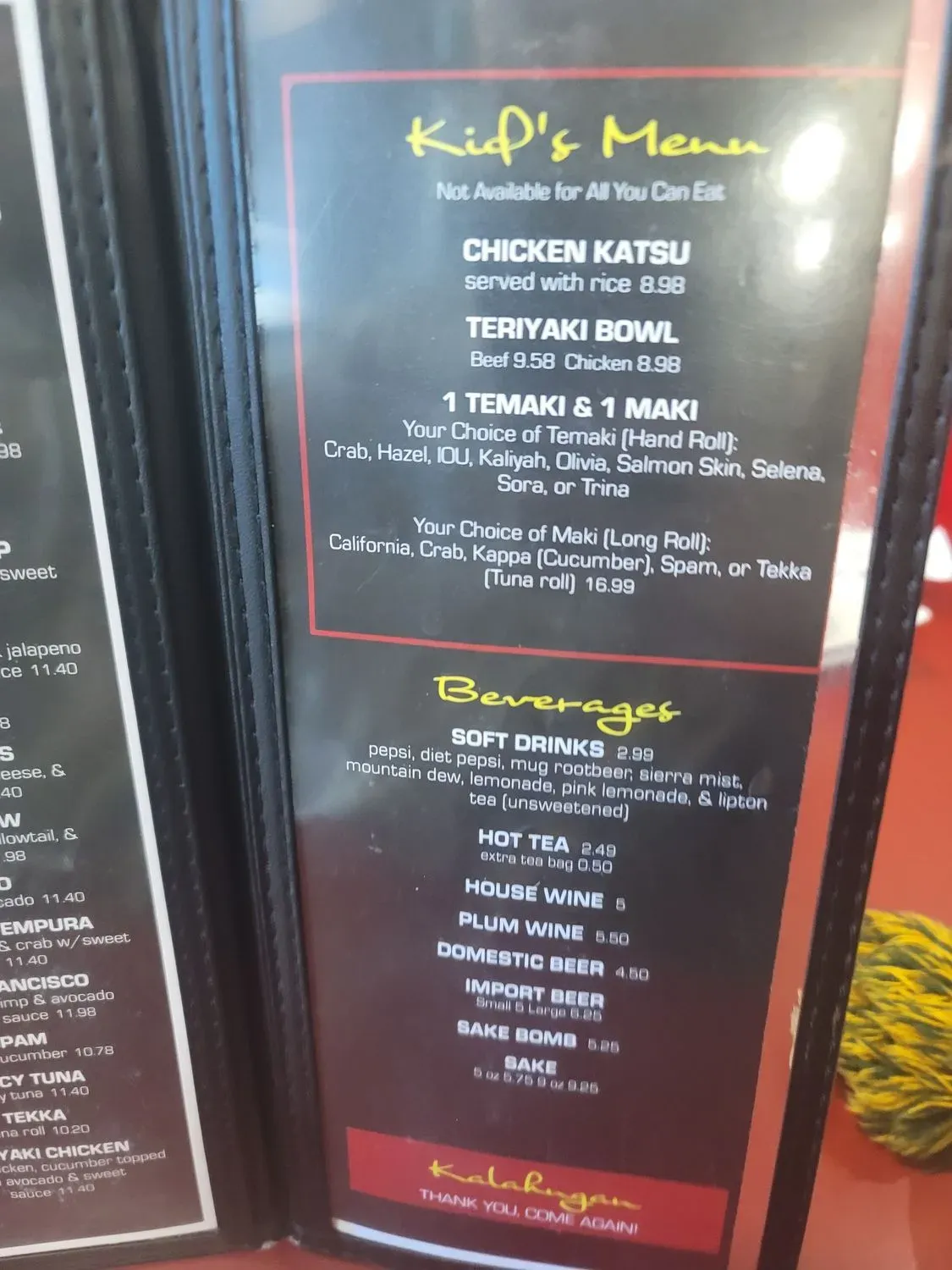 Menu 4