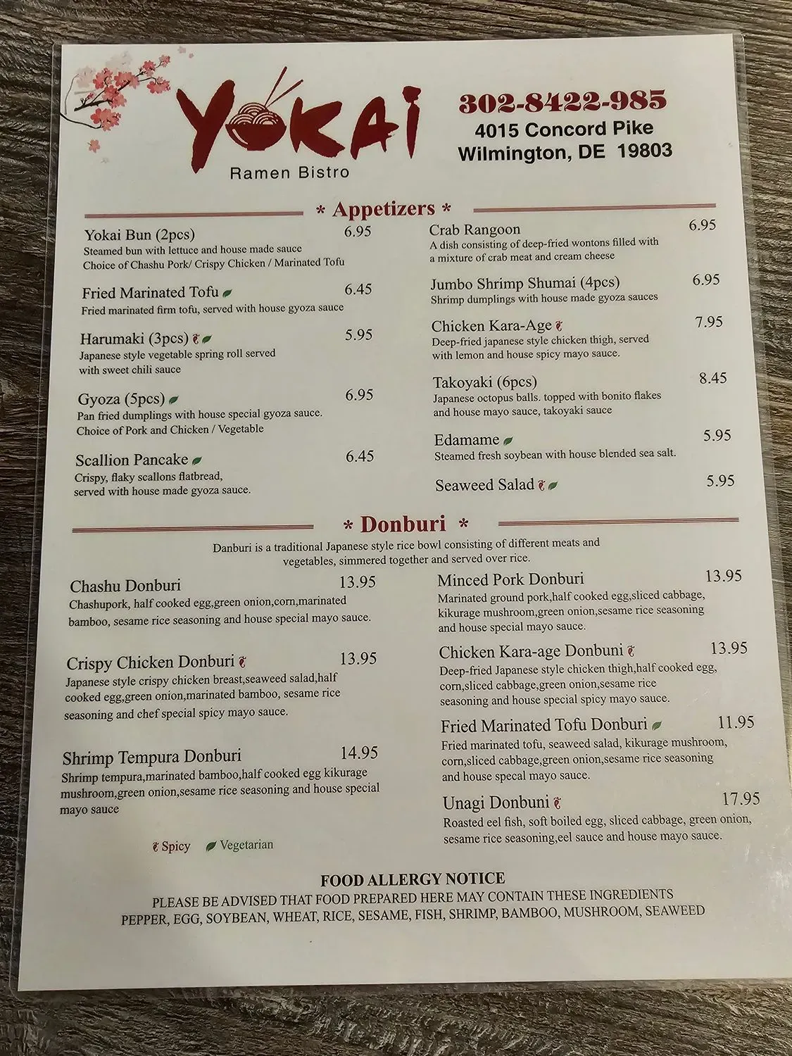 Menu 5