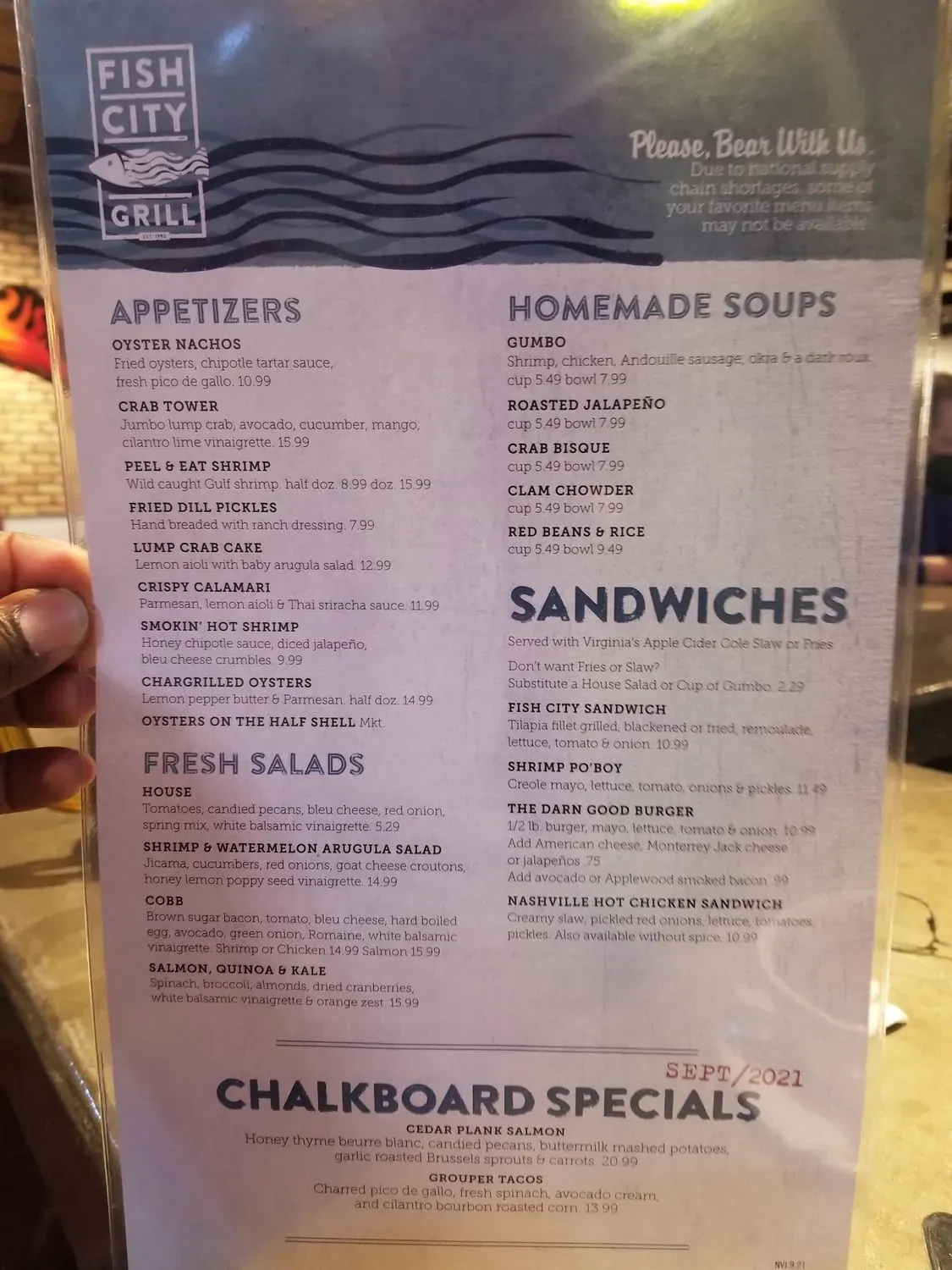 Menu 5