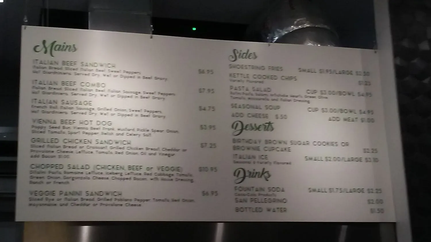 Menu 5