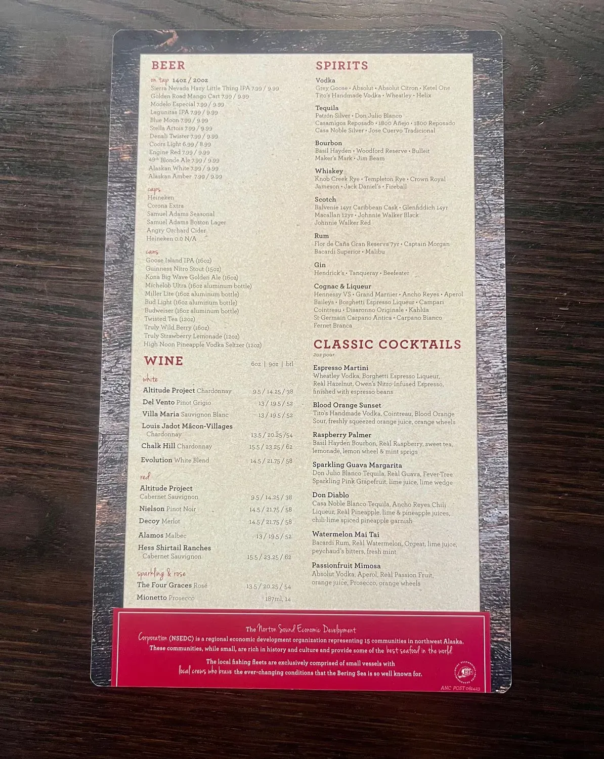 Menu 5