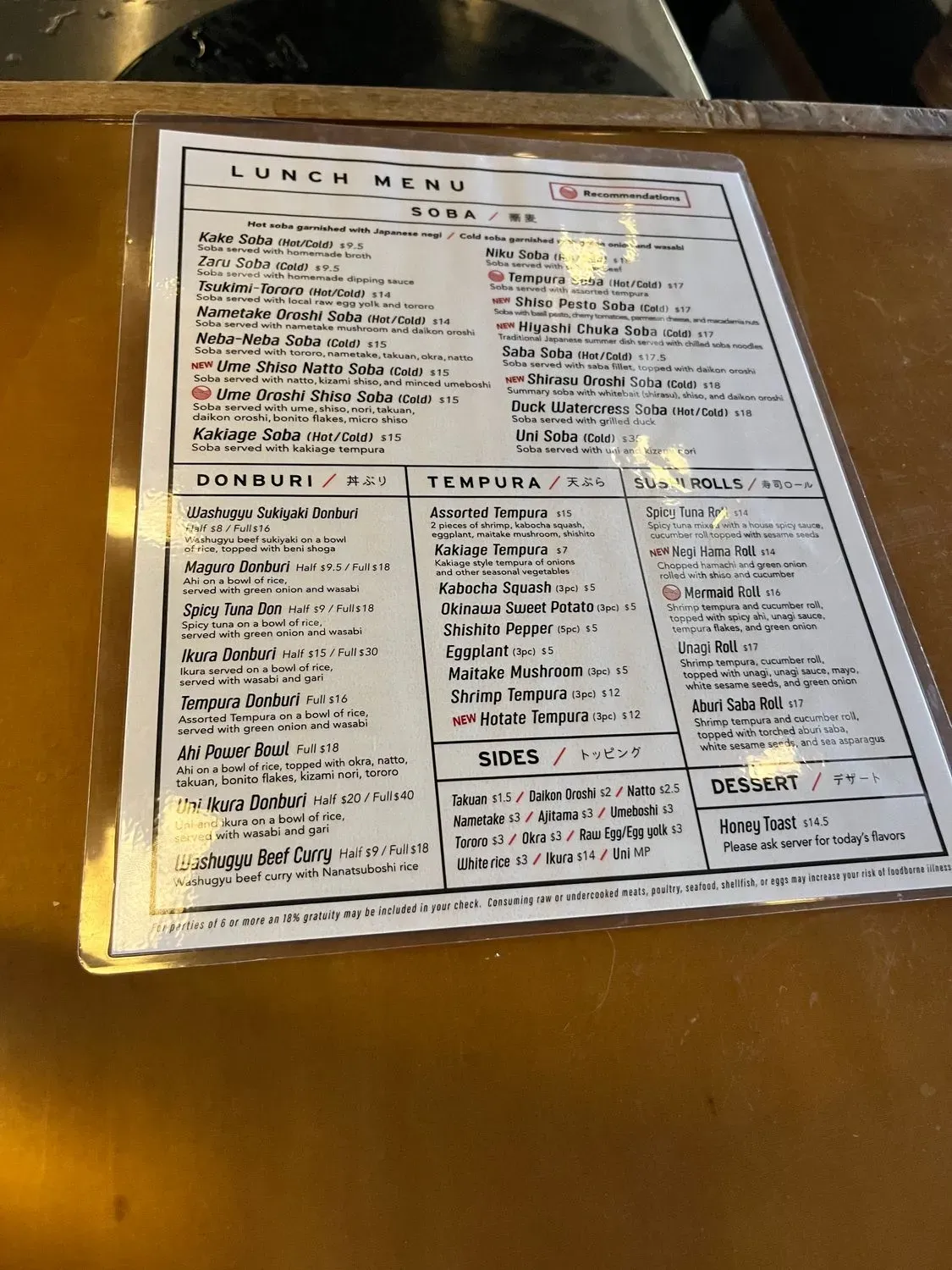 Menu 2