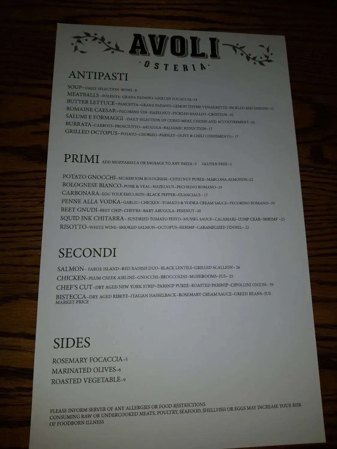 Menu 4