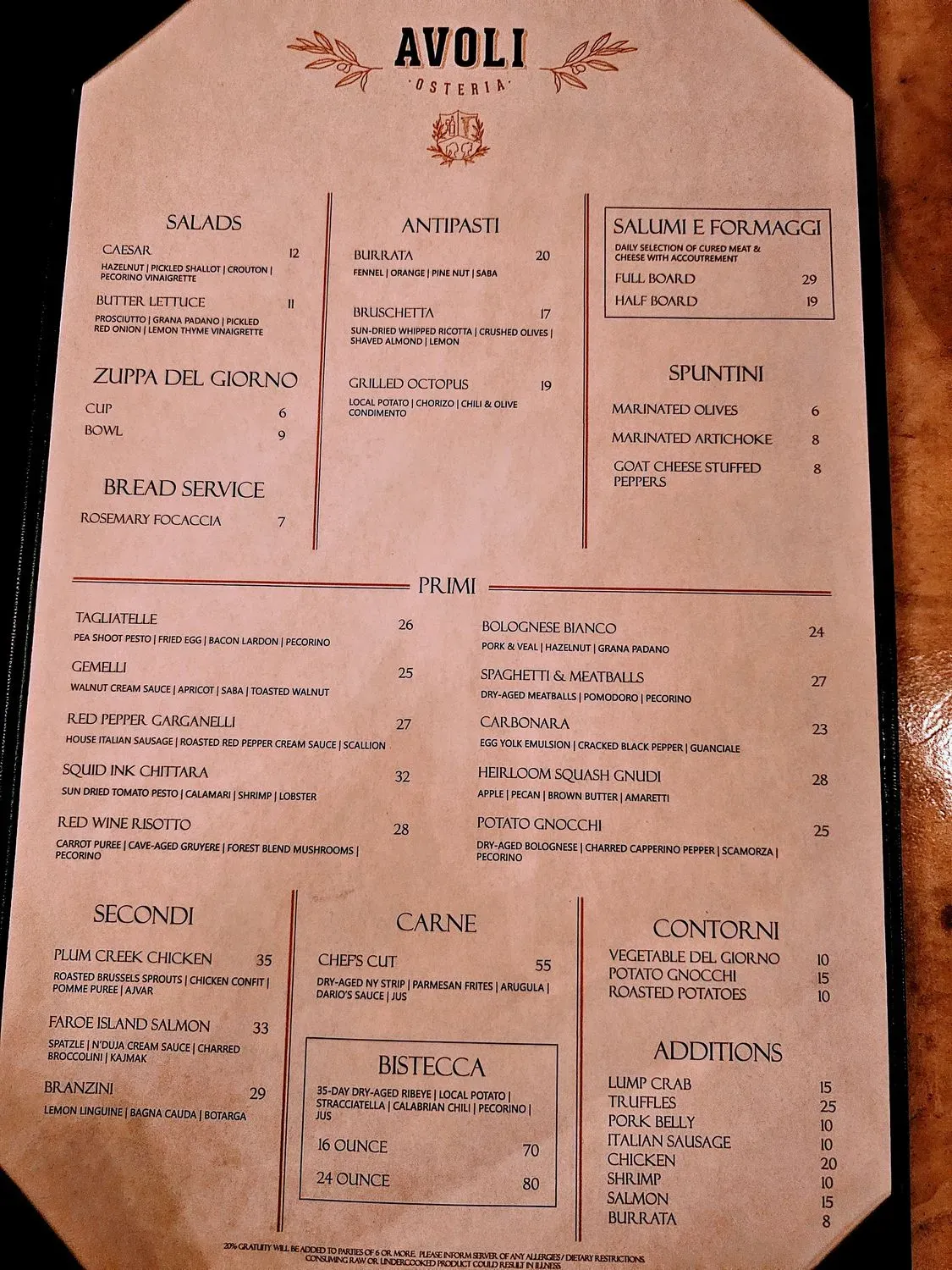 Menu 2